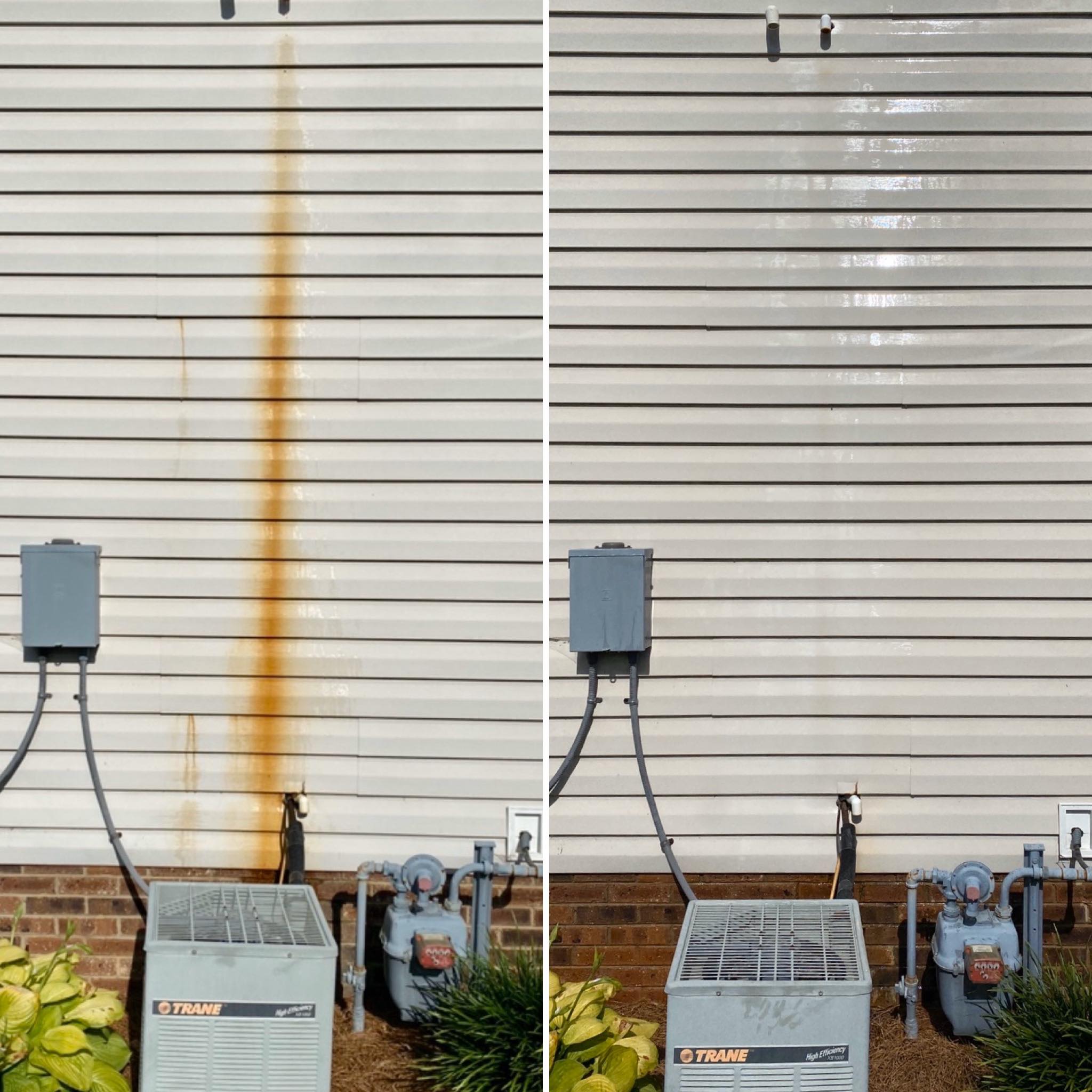 Rust Stain Removal before and after